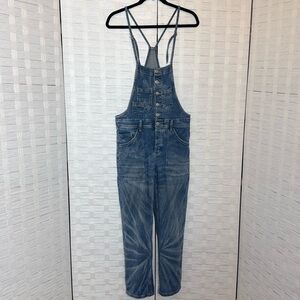 ANTHROPOLGIE Pilcro The Painters Light Wash Denim Bib Overalls Size 26
